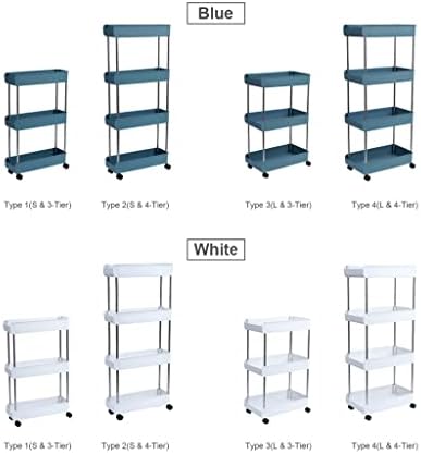 Adquirir carrinho de cozinha 3/4 lanches de quarto de camada CART Rack de armazenamento de banheiro com rodas househlod prateleira