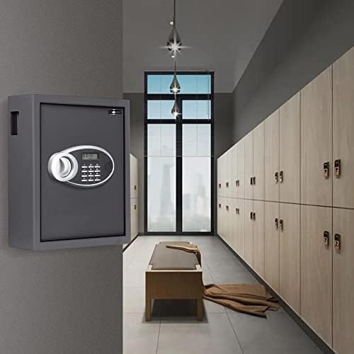 Gabinete de chave HoloJoy com trava digital - Armazenamento seguro de serviço, caixa de trava com etiquetas de chaves de