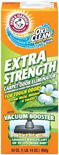 ARM & HAMMER Extra Strength Odor Eliminator para carpete e quarto, 30 onças