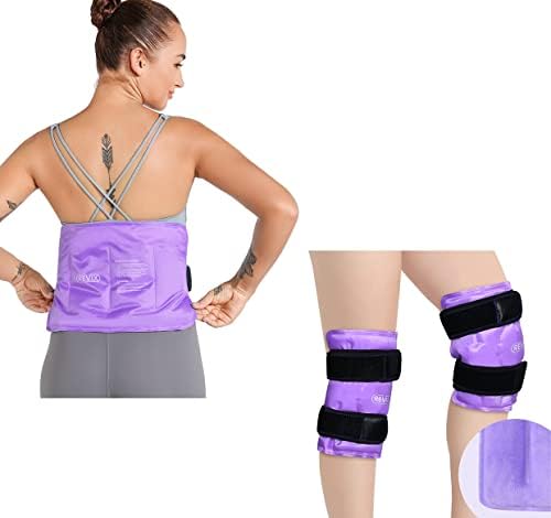 Revix Knee Ice Pack para lesões reutilizáveis ​​e Revix Packs de gelo para lesões gel reutilizáveis ​​para dor nas costas