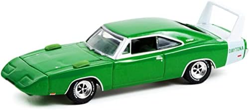 1969 Charger Daytona Spring Green Metallic Barrett Jackson Scottsdale Edition Series 8 1/64 Modelo Diecast Model By Greenlight