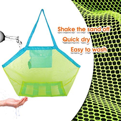 Mesh Beach Bag and Tote for Sand Toys Beach Net XL