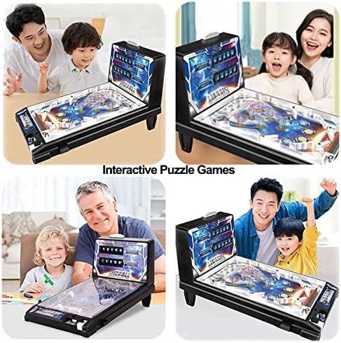 Máquina de pinball de pinball de pinball da infantil Table Top Top Pinball Game Portable Mini Arcade Toys Birthday for Your