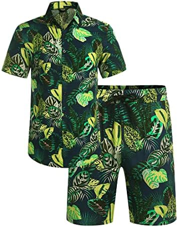 Camisa havaiana masculina de Littteking Menina curta