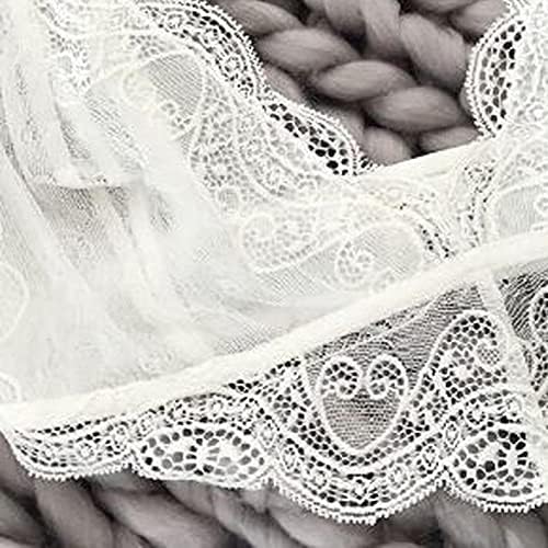 Bralette de renda feminina, Wirefree Lace Cami Bralette Lace acolchoado Camisole Bandau Bra com tiras para mulheres meninas