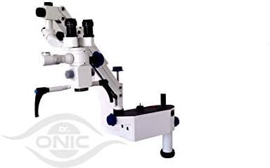 Microscópio de operação Surgcial de montagem na parede 3 etapas, binóculos fixos de 45 ° com iluminação LED avançada