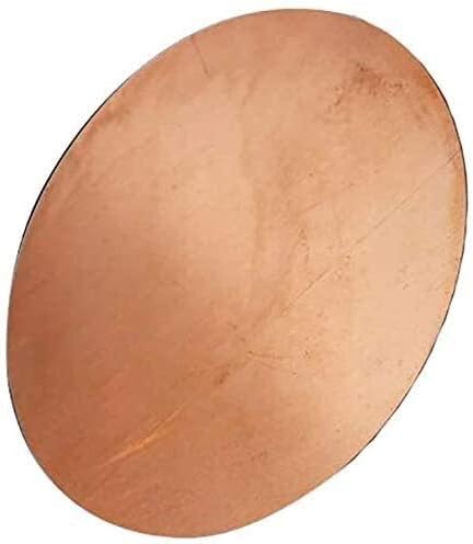 Zhengyyuu Brass Placa de cobre Pureza T2 Materiais circulares Ferramentas de corte de rebitagem e todos os tipos