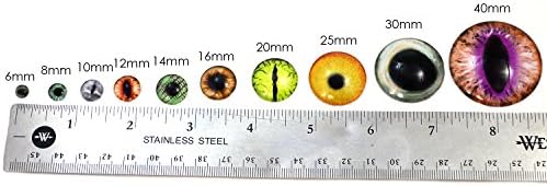 Bright Neon Green Enchanted Doll Eye Glass Cabochons 6mm - 40mm Jóias Arte Taxidermia Escultura abobadada Flatback exclusivo Craft