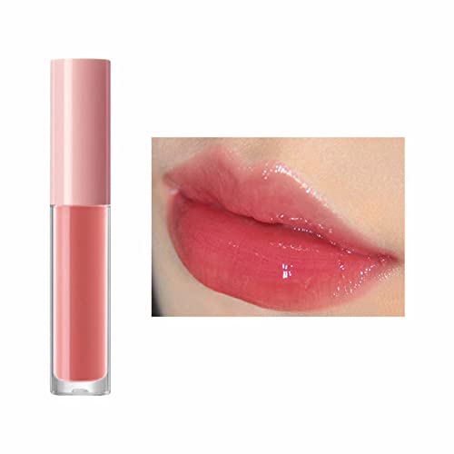 Xiahium rosa bálsamo dot com um lábio nutritivo não gorduroso hidratante duradouro e colorido Lip Gloss Gloss Gloss Hidrating