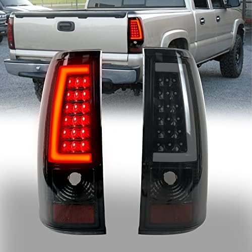 Luzes traseiras de Kkoneauto compatíveis com 2003-2006 Silverado 1500/1500HD/2500/2500HD, 2004-2006 3500 LS/LT/LT/WT