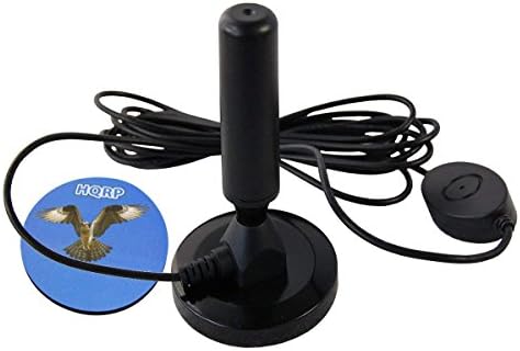 HQRP Digital Freeview 20DBI Antena de reforço aéreo com LNA/Amplificação de ruído baixo compatível com carro DVB-T MPEG-4 SD &