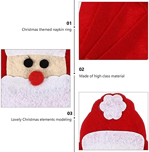 Decoração de Natal de Bestoyard 4pcs anel de guardana