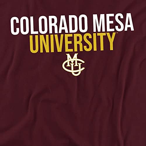 A Universidade Colorado Mesa empilhou a camiseta adulta unissex