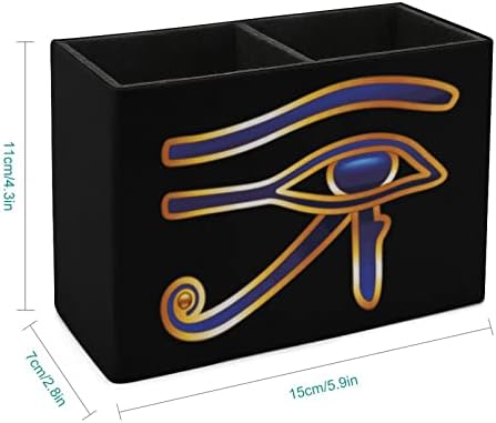 Eye of Horus PU PU LENTO LENTO LENTO MULTIFUNCUNCE CULHO CHEPER PADRÃO Organizador da mesa para o escritório em casa
