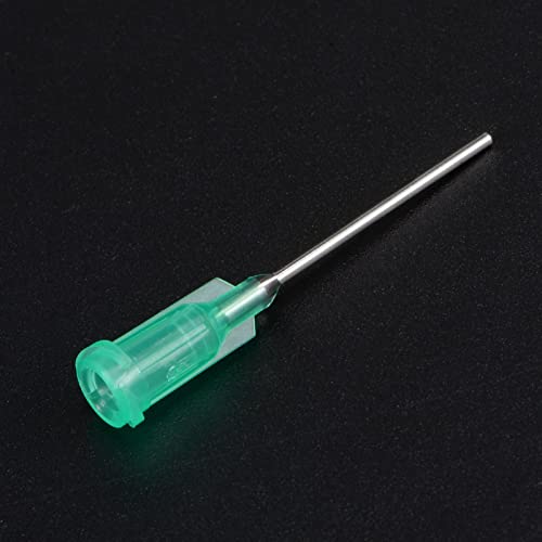 Uxcell Industrial Blunt Tip Dispensing Needle com trava Luer para pistola de cola líquida, 18g 1 , 20 pcs
