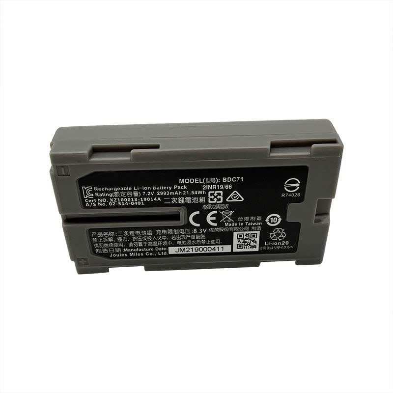 Bateria BDC71 para GM-52 Estação Total 7.2V BDC71 2993mAh Bateria de íon de lítio