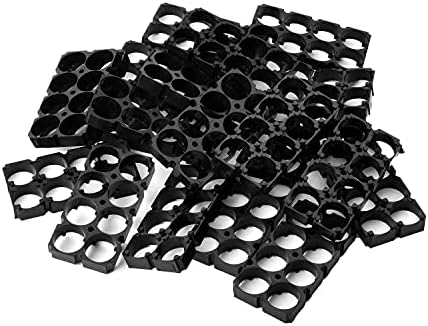 Bettomshin 20pcs 2x4 Spacer de células 18650 Suporte de plástico de bateria de lítio para pacote de bateria DIY 18,5 mm