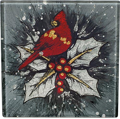 Angelstar Christmas Cardinal Coasters - Conjunto de 4, 4 , multicolor
