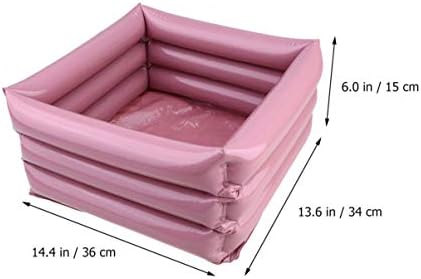 CIIEEO dobrável e inflável Bacia de banho de banheira por portátil portátil Bacia de banho 3pcs Recipiente de limpeza de pé PVC Pedicure