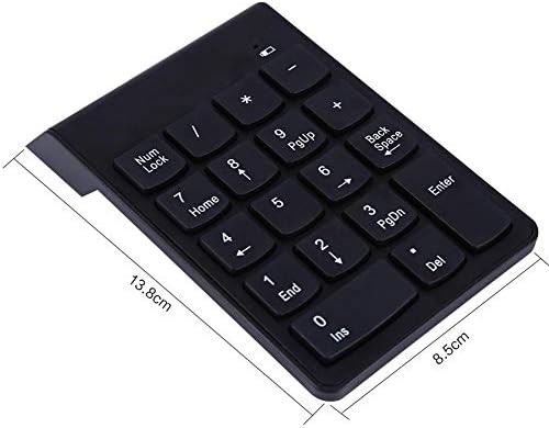 POMYA USB Numeric Keypad Mini Number Pad com o teclado resistente ao derramamento e à prova de poeira Numpad 18 teclado para laptop
