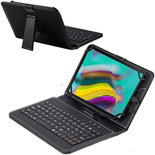 Caixa de teclado preto da Navitech compatível com o tablet Android Szweil 10
