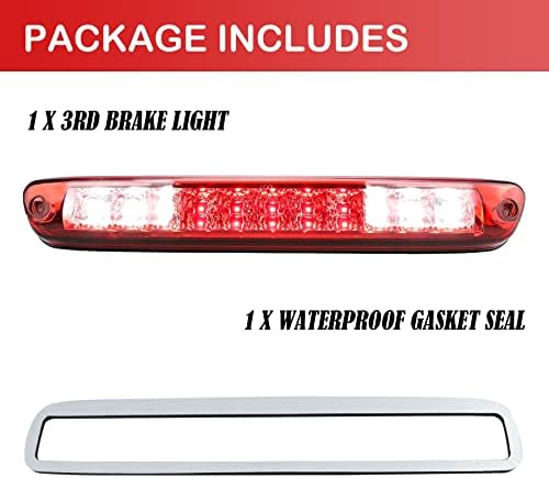 GubeBaili Terceira luz do freio da terceira luz para 2004-2012 Chevy Colorado GMC Canyon, LED LIGH