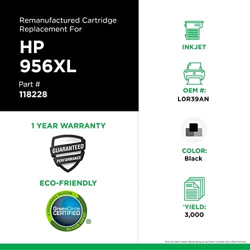 Substituição de cartucho de tinta remanufaturada de trevo para HP L0R39AN | Preto | Alto rendimento