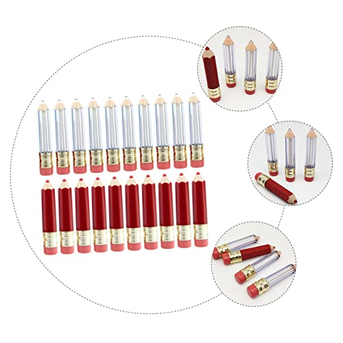 Hemoton 20pcs Lip Lip Gloss Batom Tubo vazio Travel Recipientes cosméticos Recipientes de plástico transparente Tubo de