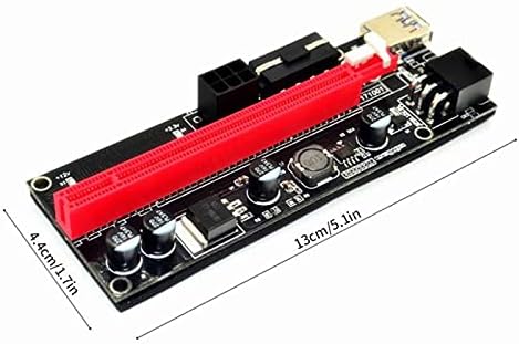 Conectores USB 3.0 PCI -E RISER VER 009S Express 1x 4x 8x 16x Extender Riser Card Sata 15pin a 6 pinos Cabo de alimentação -