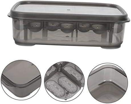Caixa de criação de caixa de répteis da caixa de caixa da caixa de repários Bandeja de ovos de plástico transparente Recipientes