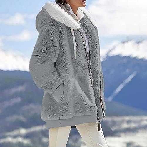 Twgone Winter Fleece Casacats for Women Hodded Warm Sherpa Jaquetas Capuzes Pullover PLUS PLUSH PLUSH