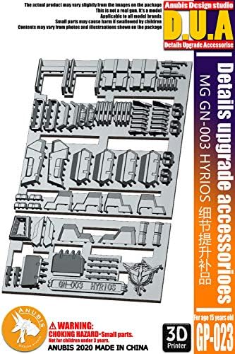 3D PRAPIT PLÁSTICA Detalhe de plástico complemento para modelo de hobby MG 1/100 GN-003 1/100 SCALE MODEL KIT