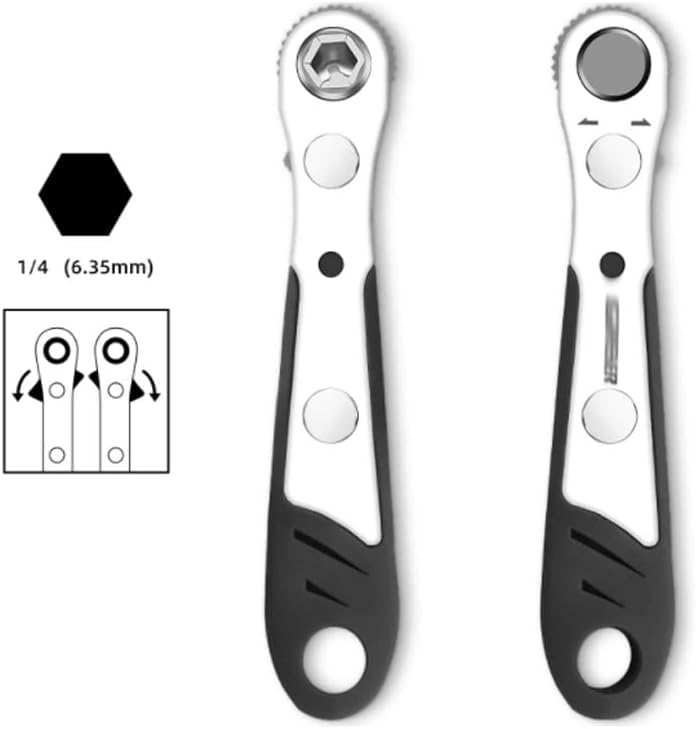 Opwele ajustável Mini Rapid Ratchet Socket Ferramenta de reparo de chaves para veículos para veículos Ferramentas de soquete rápido