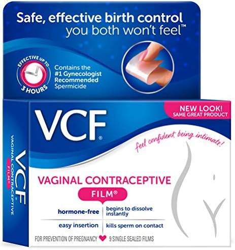 VCF Filmes contraceptivos vaginais 9 cada