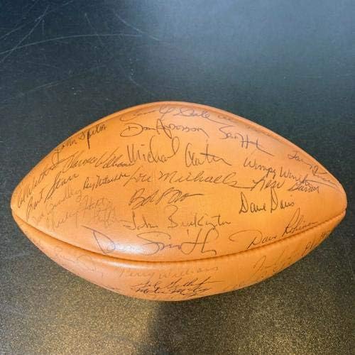 Mint 1971 Green Bay Packers Team assinou futebol Bart Starr Ray Nitschke JSA COA - Bolsas de futebol autografadas