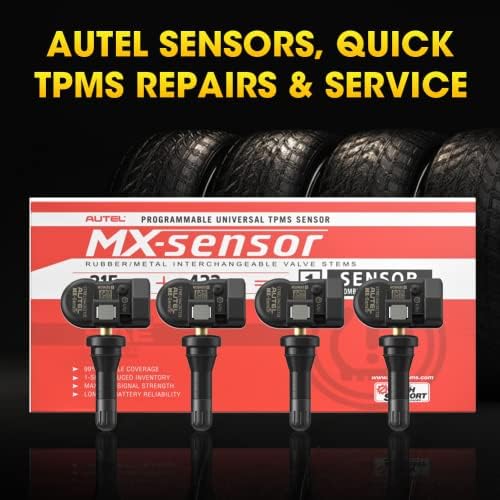 Autel TPMS Sensor MX Sensor Pressão Monitor de Pressão Sensor 2 em 1 TPMS Sensores 315MHz 433MHz, Substituídos Válvulas de borracha