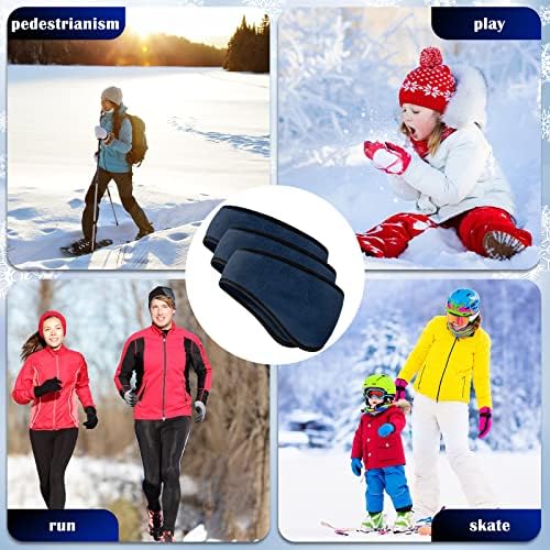 24 PCS lãe ouvido mais quente bandeira de inverno abrevôs covers de clima frio para homens mulheres crianças que executam esportes