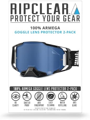 Ripclear Protetores de lentes de óculos de armega, Protetor de arranhão cristalino de grau militar 2-PACK