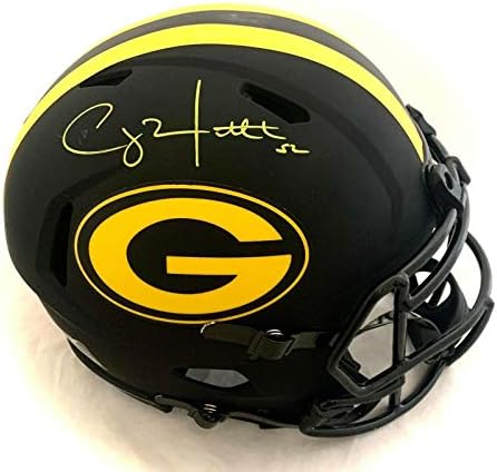 Clay Matthews III assinado Packers FS Eclipse Capacete autêntico JSA COA WIT302423 - Capacetes NFL autografados