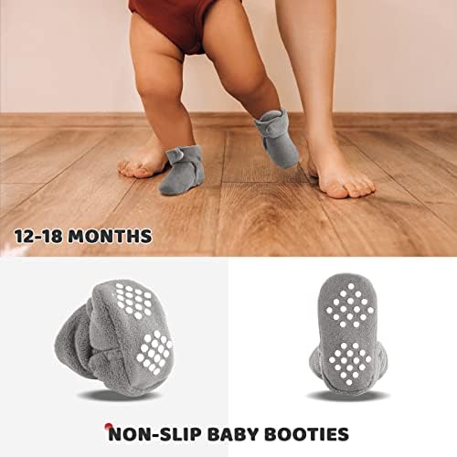 BOBA BUFIMS BOOTIES DE FLOECE DE BEBÊ BOOTIES UNISSISEX UNISSELIGE