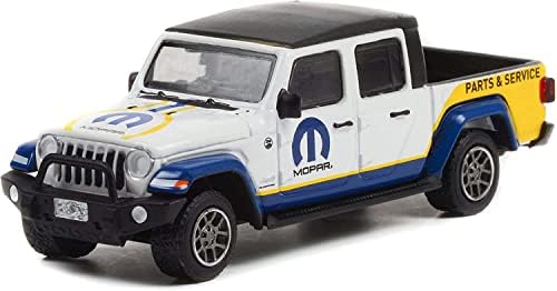 2021 Caminhão de coleta de gladiadores branca com tampo preto mate e gráficos em execução na série vazia 14 1/64 Diecast Model Car