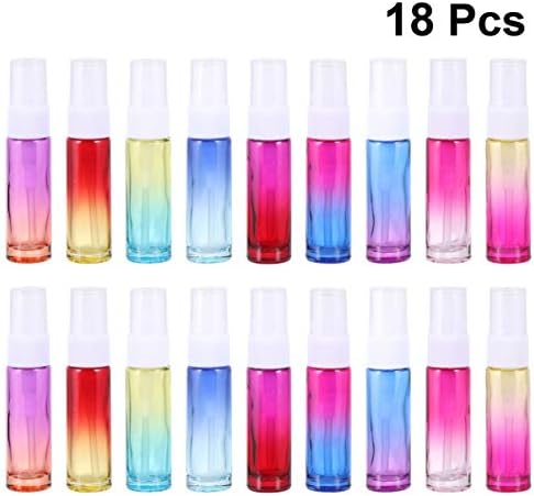 ALREMO XINGHUANG - 18pcs 10ml REFILIZAÇÃO PROTÁVEL ATOMizador de vidro Spray Travel Botão de perfume vazio garrafa recarregável