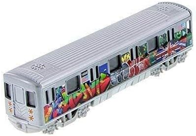 Subway de metrô da cidade de Nova York com Latino Union Jack Graffiti 7 Diecast Modelo 1: 100 Escala