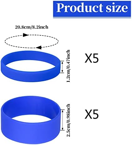 Benospace 10 PCs Bandas de silicone para sublimação copo de sublimação do copo de sublimação de sublimação kit de anel de borracha