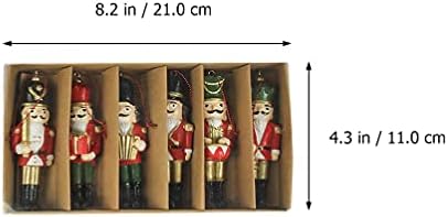 Toyandona 6pcs Christmas Birchet RESINA SOLIDADE DE SOLIDADOR DE NATAGEM DE NOVIM