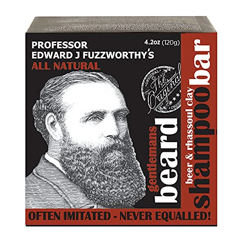 Variedade do professor Fuzzworthy Shampoo - 3 pacote - original, rhassoul, ACV Beard Wash - Todos os óleos naturais