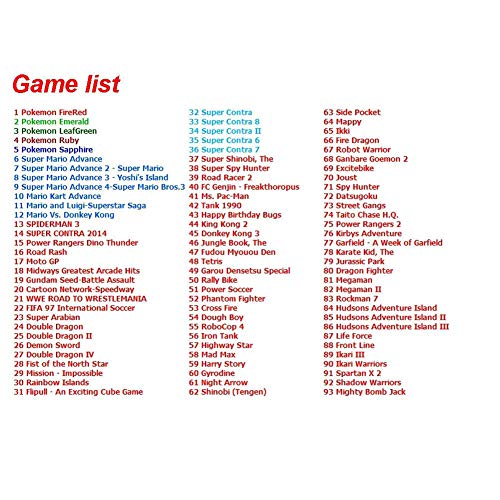 369 em 1 cartucho de jogo para jogo de garoto, coleção clássica de compilações de videogame de 32 bits, versão em