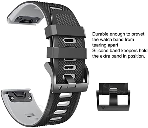PCGV 22 26mm Smart Watch Selp para Coros Vertix 2 Soft Silicone Smartwatch para Garmin Fenix ​​6 5x 6x Coros de pulseira