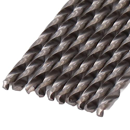 10pcs 2,5x200mm bits de broca de torção extra longa, ferramentas retas de processamento de haste redonda HSS, bits de broca de torção