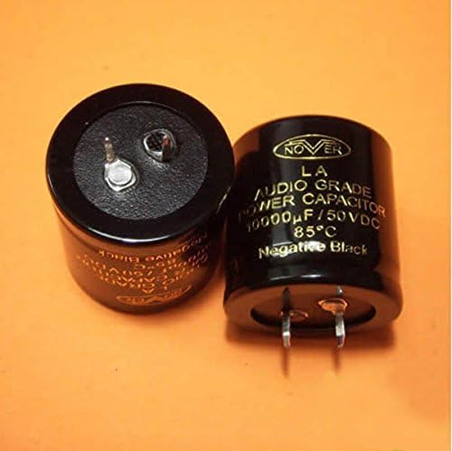 2pcs x 10000UF/50V Nover grau de áudio Power 85 ° C Capacitor negativo negro preto